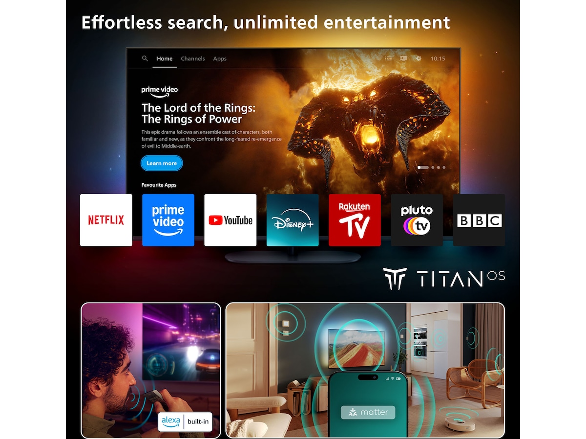 Philips 65" MLED950/12 The Xtra QD MiniLed Smart TV (2025) 60 - 69 tums TV