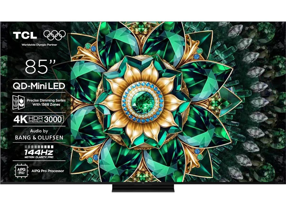 TCL 85" Q7C 4K QD-Mini LED Google TV Över 80 tums TV