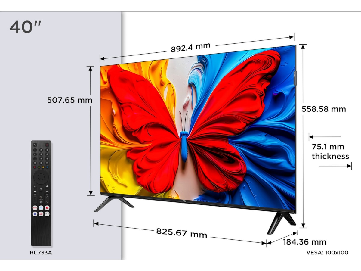 TCL 40" V5C Full HD QLED Android TV 20 - 49 tums TV