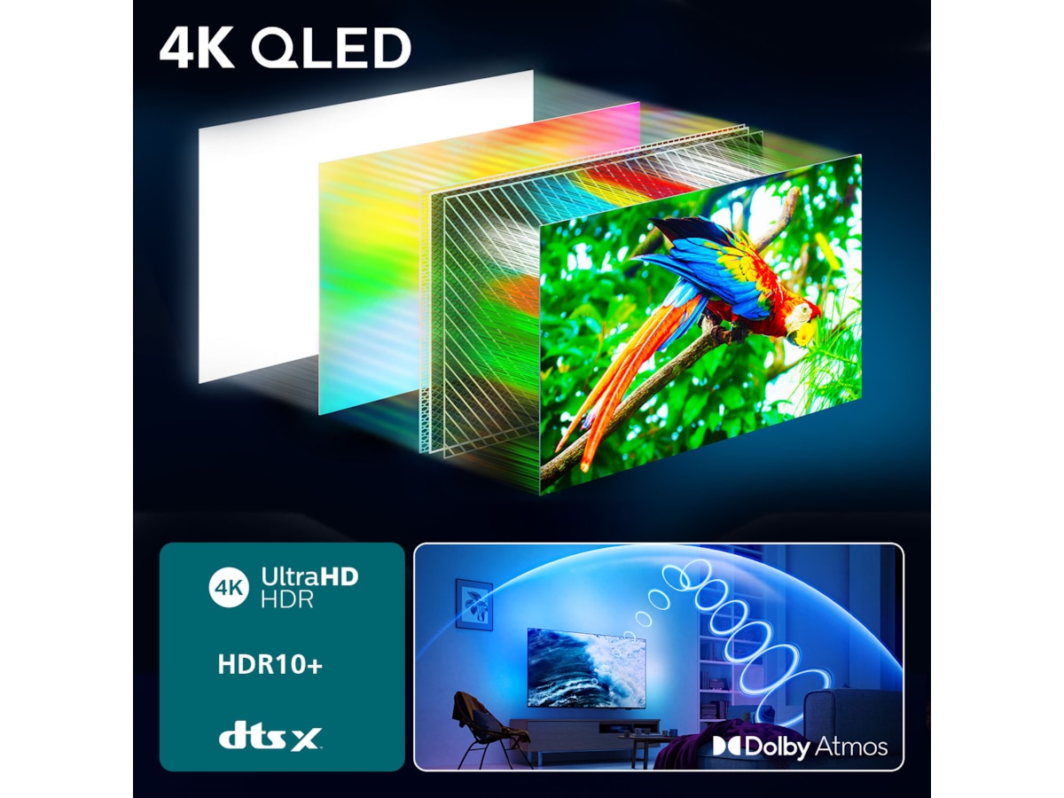 Philips 65" PUS8550/12 QLED Smart Ambilight TV (2025) 60 - 69 tums TV