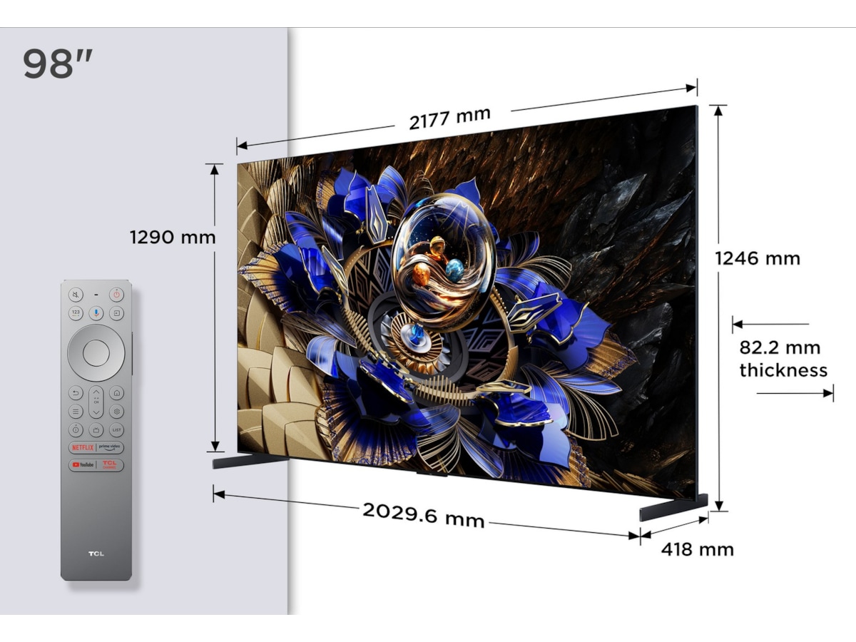 TCL 98" X11K Premium 4K QD-Mini LED Google TV Över 80 tums TV