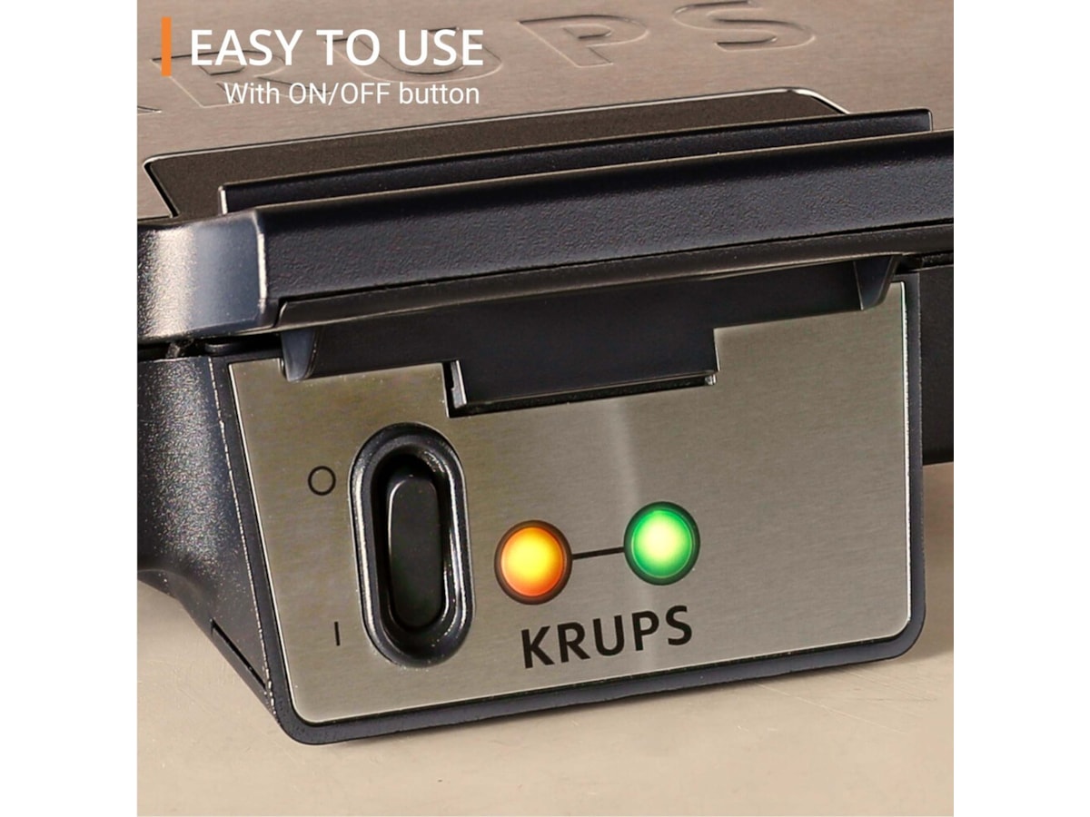 Krups FDK Iconic Sandwich Maker (stål) Smörgåsgrillar