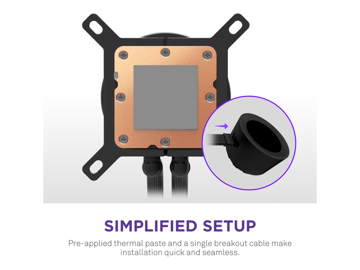 NZXT Kraken Plus 360 RGB Kylare (svart) CPU - Vattenkylning