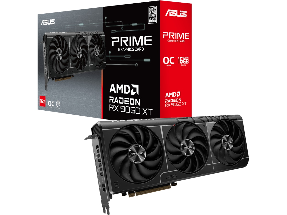 Asus Prime Radeon RX 9060 XT OC Grafikkort