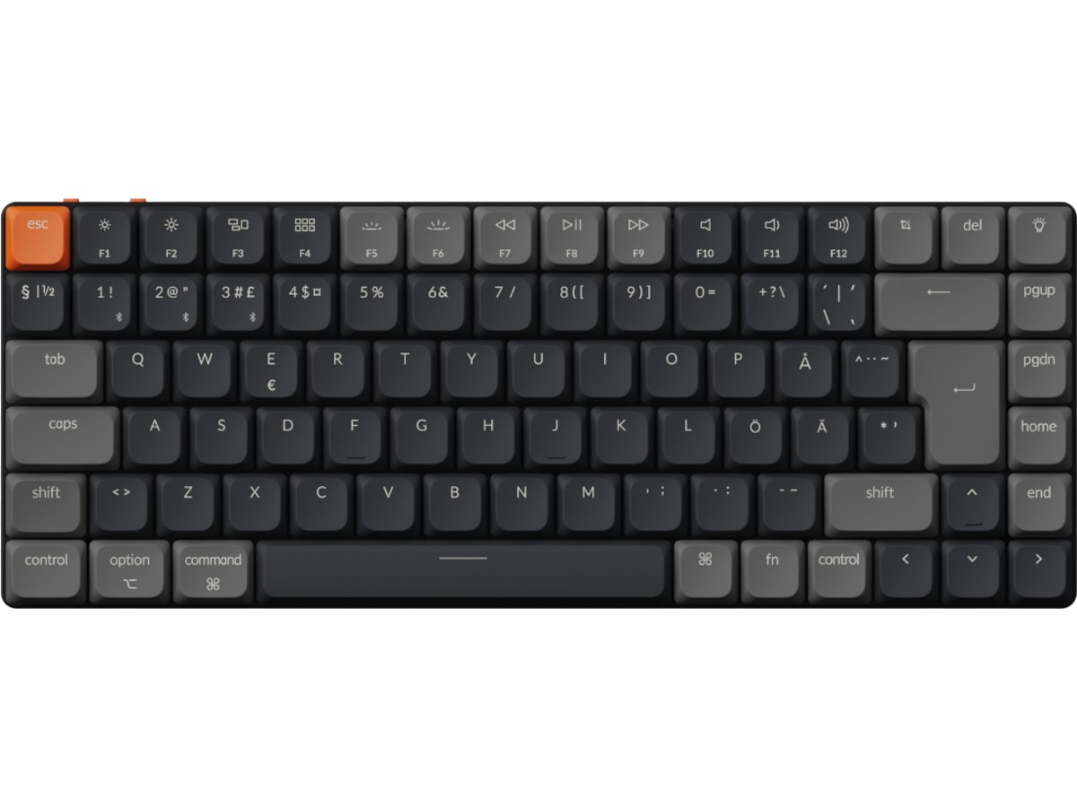 Keychron K3 V3 RGB Aluminium Hot Swap QMK Low Profile 2.0 Red trådlös tangentbord Gamingtangentbord