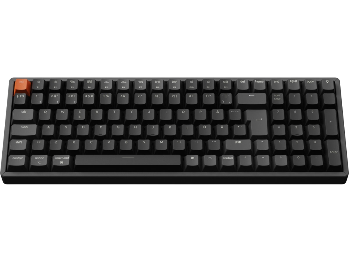 Keychron K4 V3 RGB Aluminium QMK Keychron Super Brown trådlös tangentbord Gamingtangentbord