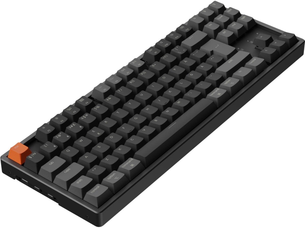 Keychron K8 V2 RGB Aluminium Hot Swap QMK Super Red trådlös tangentbord Gamingtangentbord