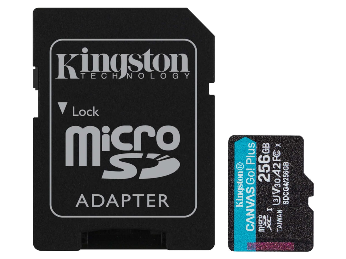 Kingston Canvas Go! Plus microSD 256GB Minneskort