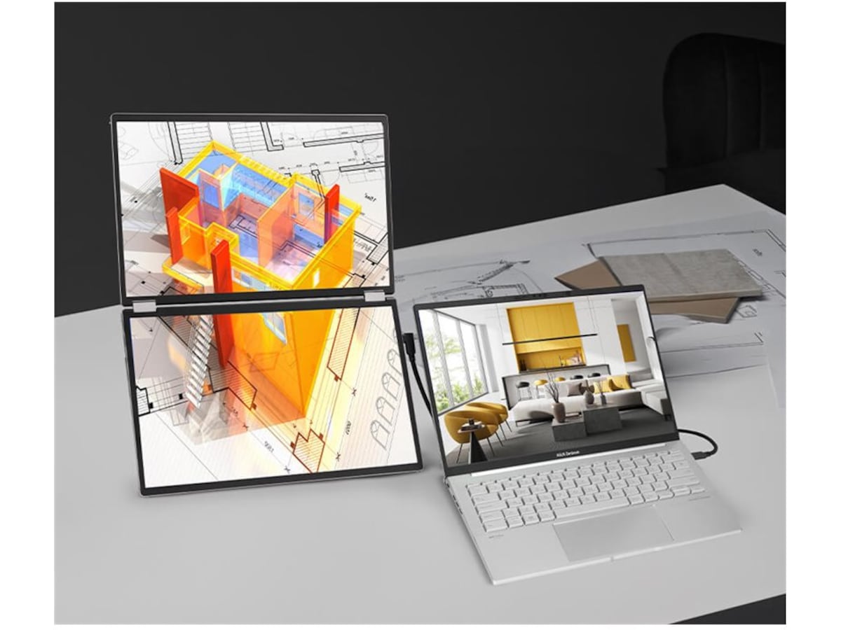 ASUS 14" ZenScreen Duo portable skärm MQ149CD Bildskärmar