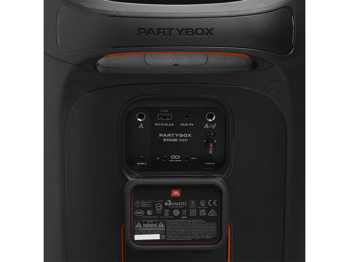 JBL Partybox  STAGE 320 Kraftfull partyhögtalare (svart) -B-Grade Demo Hi-Fi/stereo/DVD