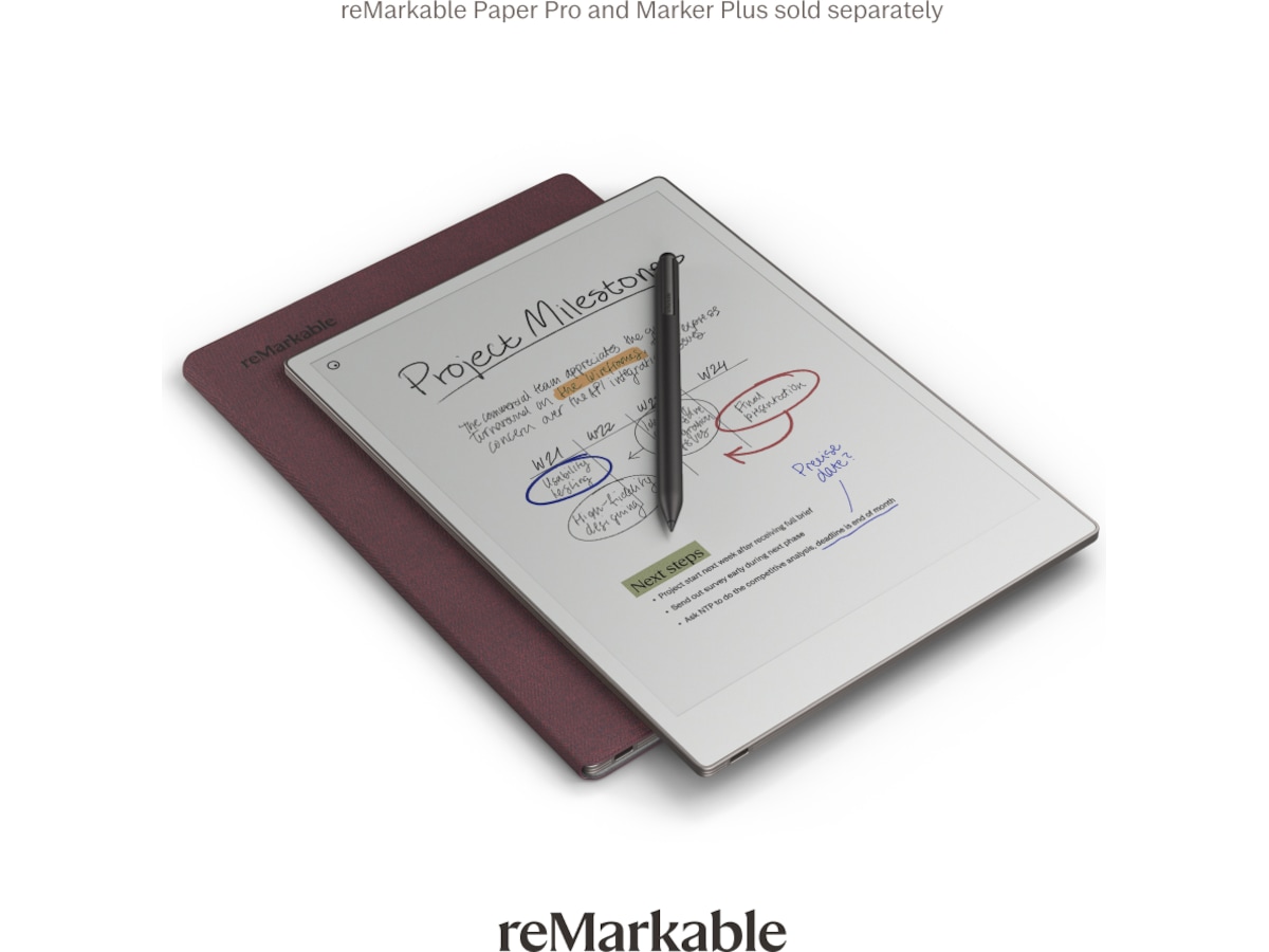 reMarkable Paper Pro Book Folio (burgundy) Tillbehör till digitala anteckningsblock