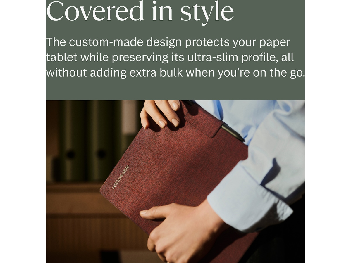 reMarkable Paper Pro Book Folio (burgundy) Tillbehör till digitala anteckningsblock