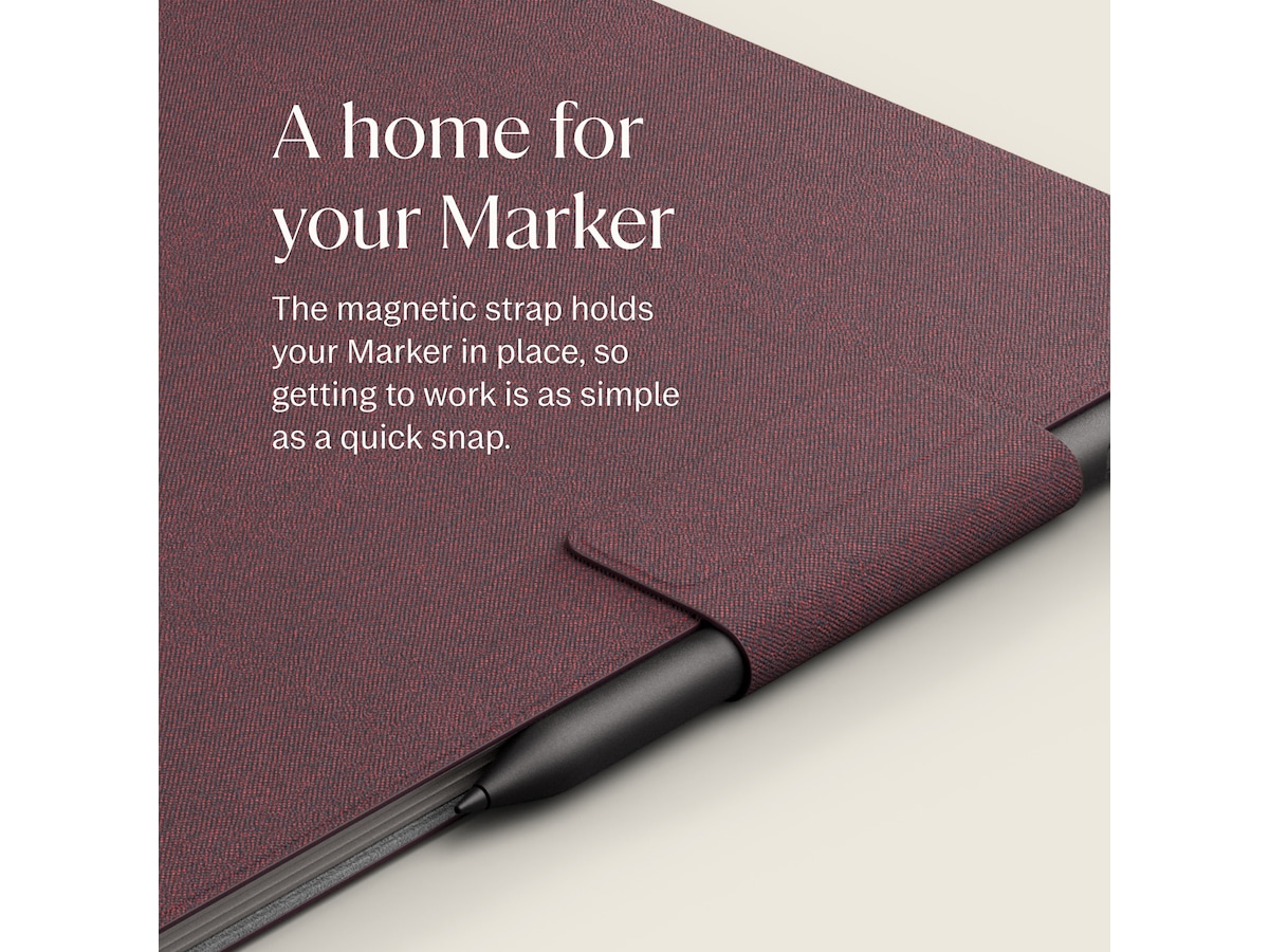 reMarkable Paper Pro Book Folio (burgundy) Tillbehör till digitala anteckningsblock