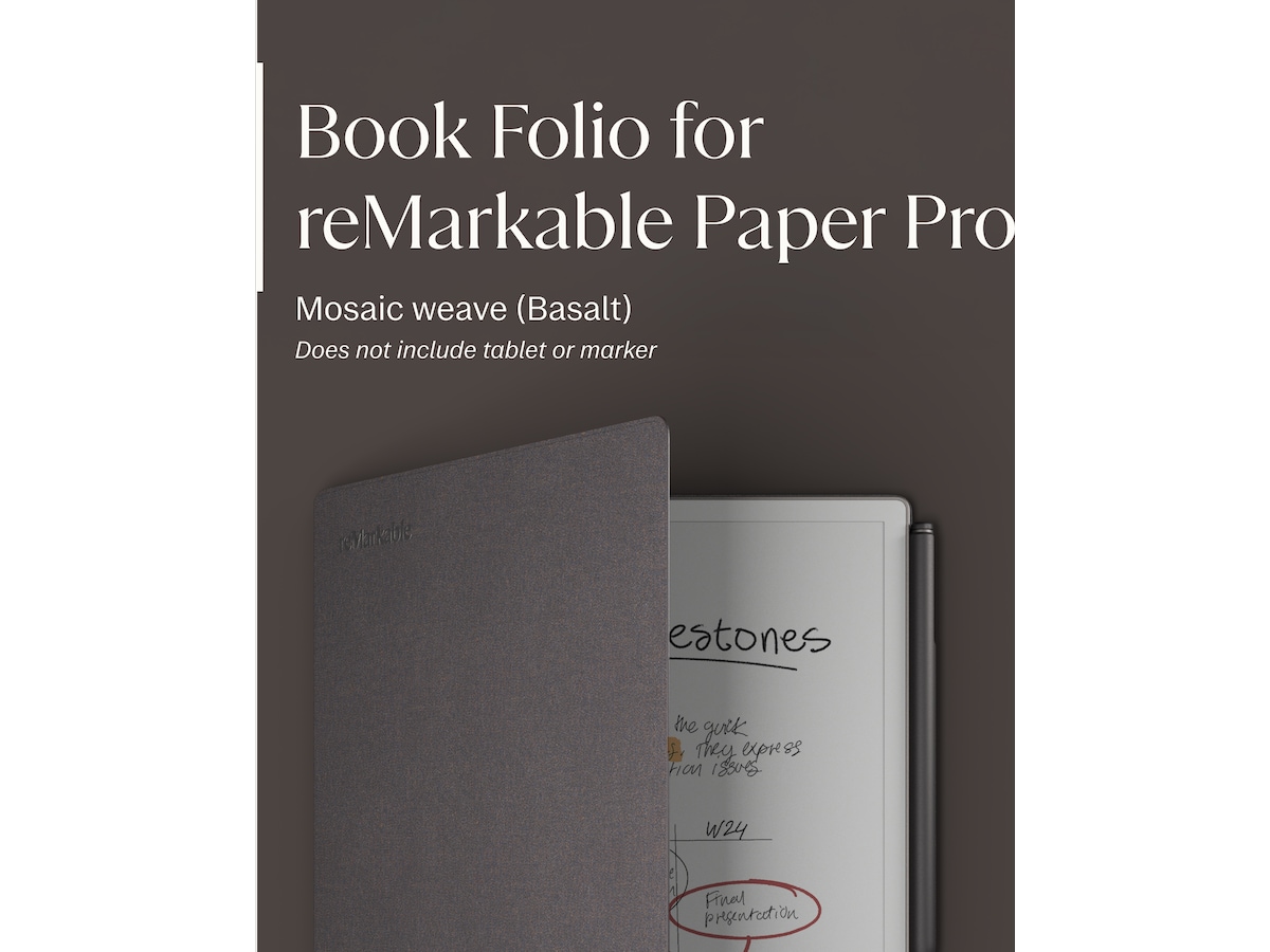reMarkable Paper Pro Book Folio (basalt) Tillbehör till digitala anteckningsblock