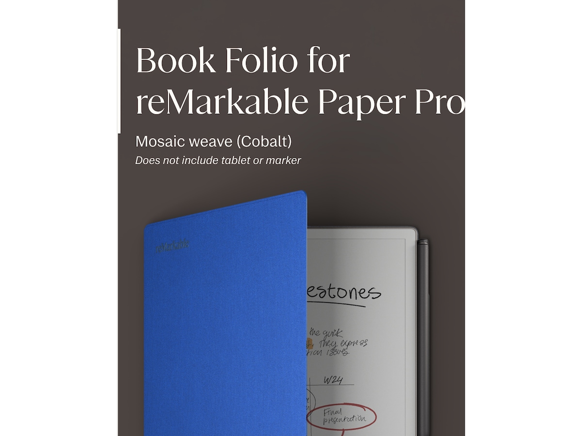 reMarkable Paper Pro Book Folio (kobolt) Tillbehör till digitala anteckningsblock