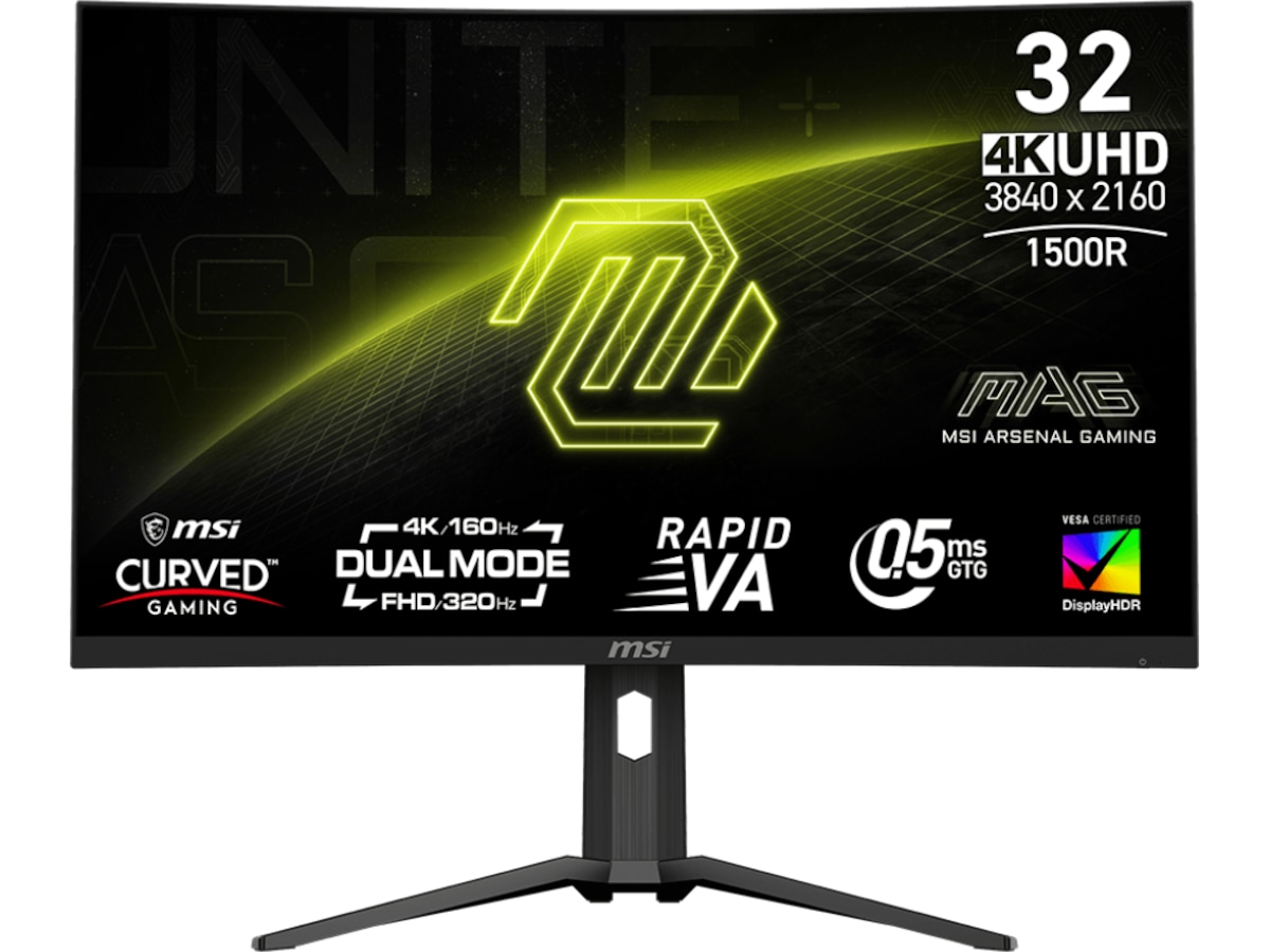 MSI 32" 4K curved gamingskärm MAG 321CUPDF Gamingskärmar