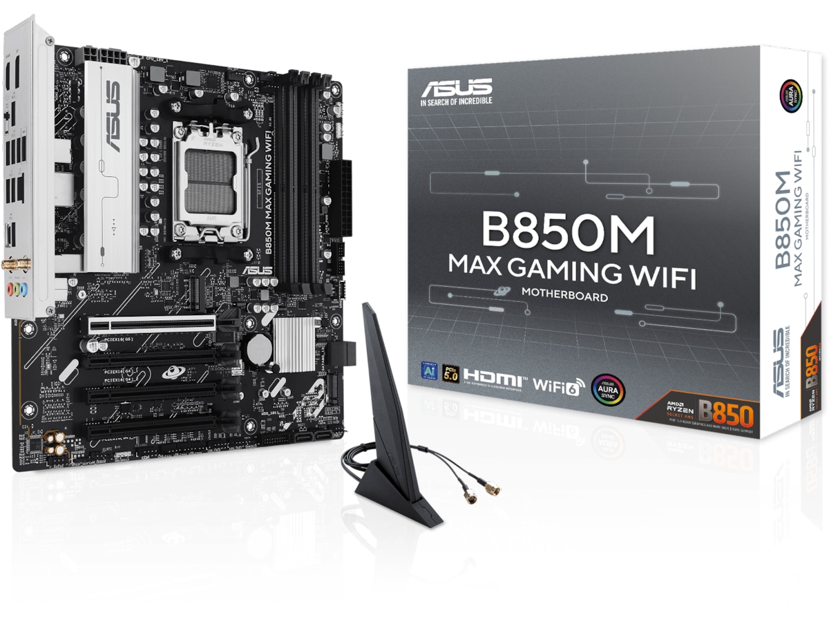 Asus B850M MAX GAMING WIFI Moderkort AMD Socket