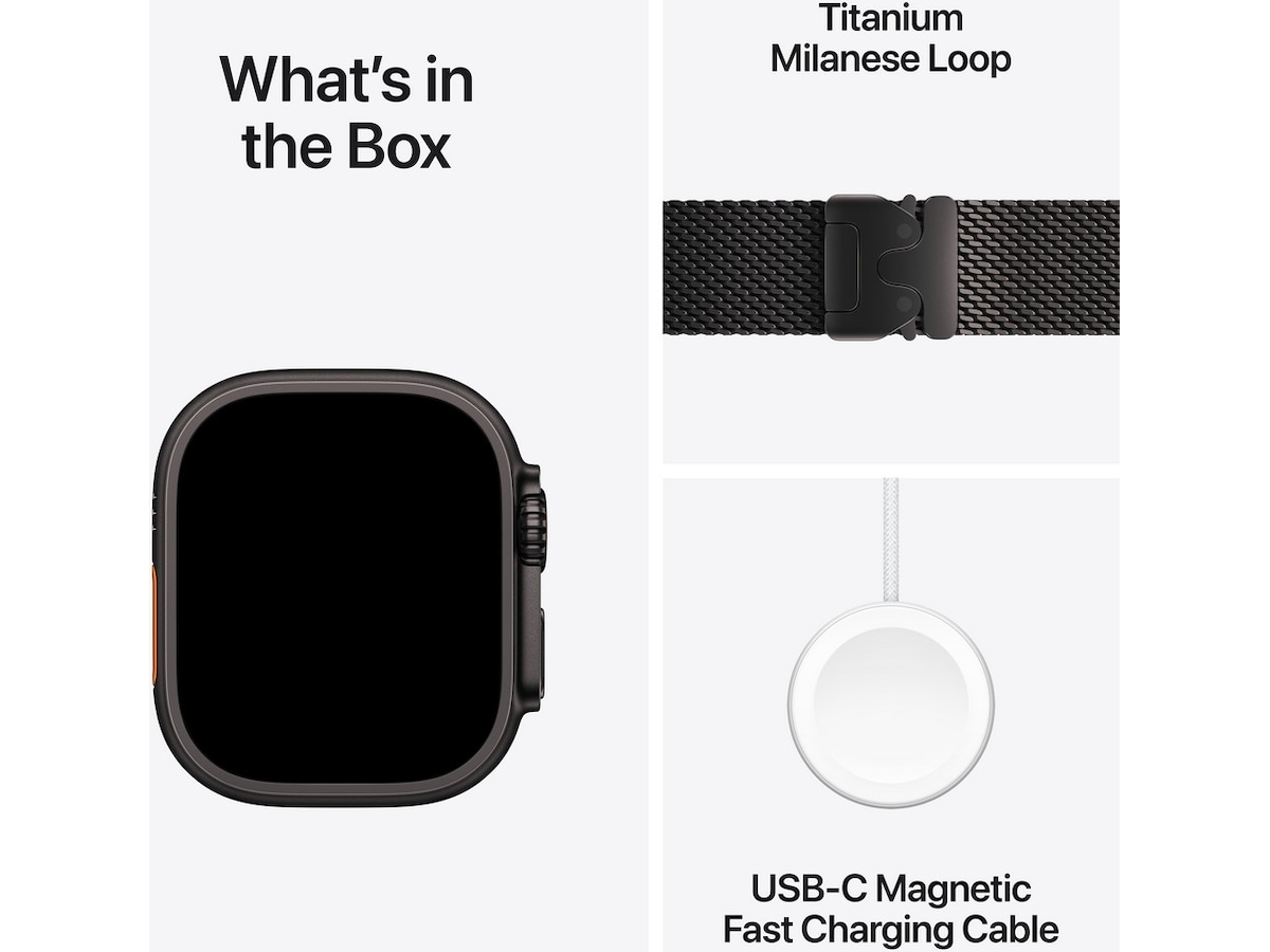 Apple Watch Ultra 2 49mm GPS + LTE Titan (svart) -B-Grade Demo watches