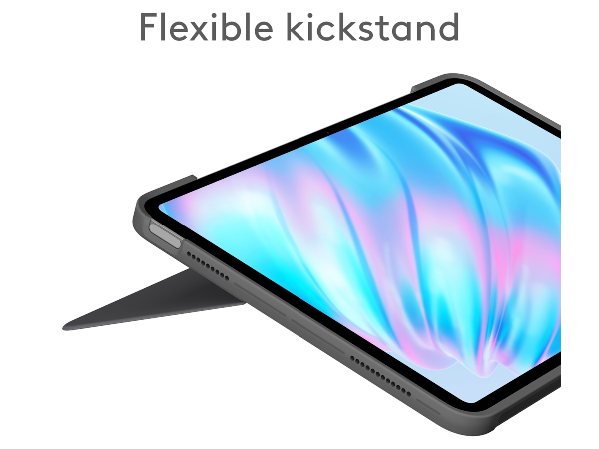 Logitech iPad Air 11" Combo Touch Tangentbordfodral (oxford gre -B-Grade Demo övrigt i datorer