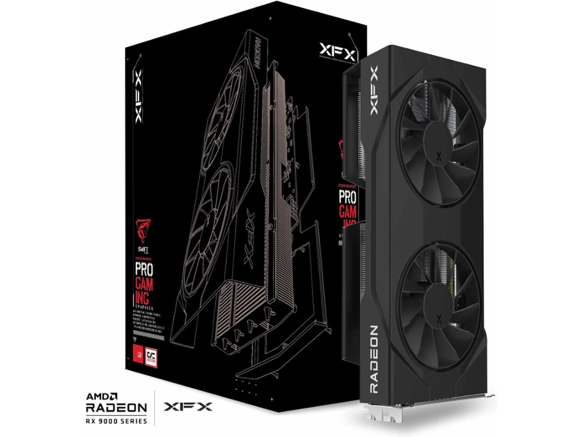 XFX Swift AMD Radeon RX 9060 XT OC Gaming Grafikkort