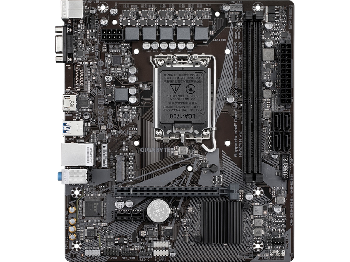 Gigabyte H610M H V2 Moderkort Intel Socket