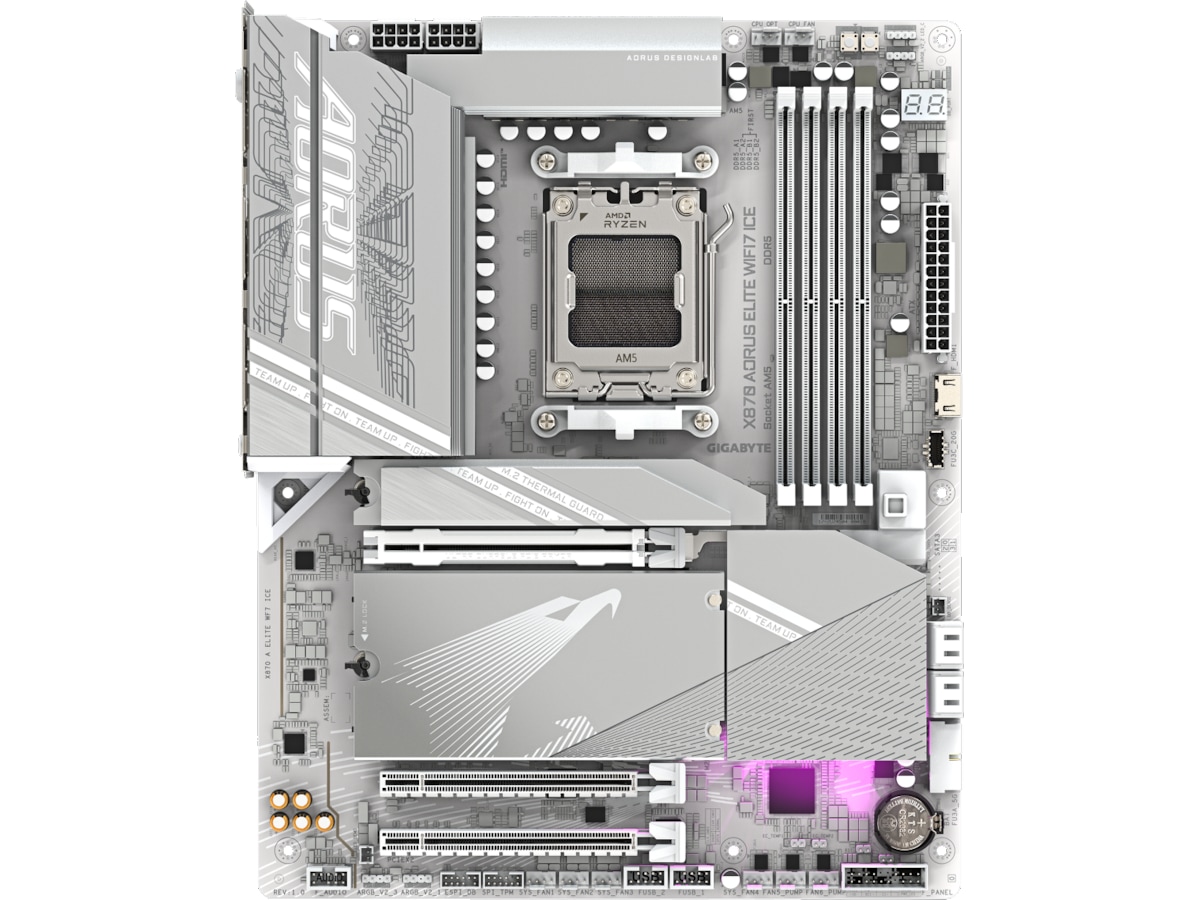Gigabyte X870E AORUS ELITE WF7 ICE Moderkort AMD Socket