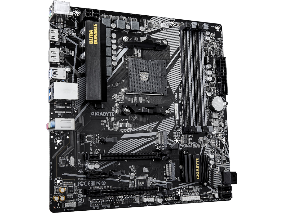 Gigabyte B550M DS3H R2 Moderkort AMD Socket