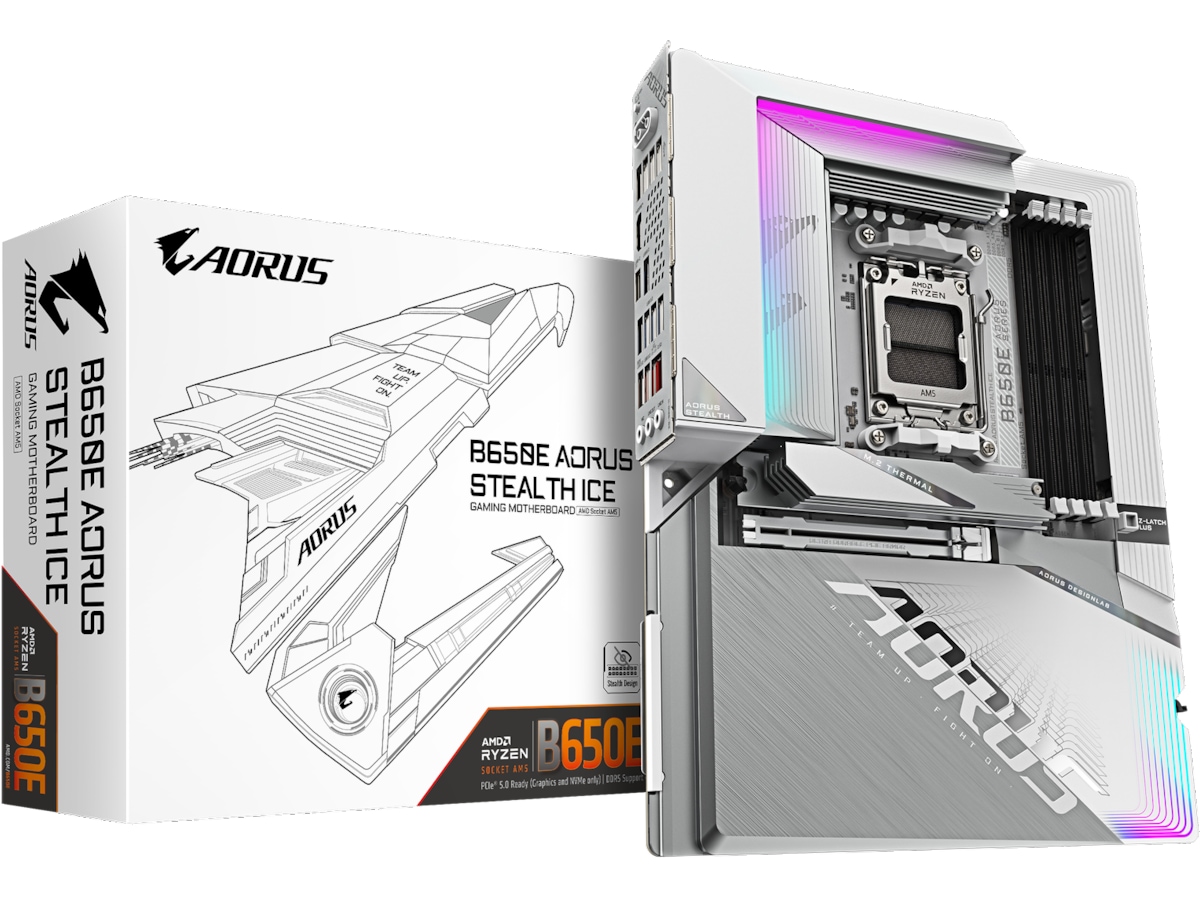 Gigabyte B650E AORUS STEALTH ICE Moderkort AMD Socket