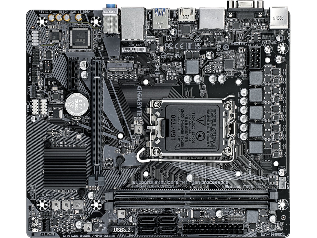 Gigabyte H610M S2H V3 DDR4 Moderkort Intel Socket