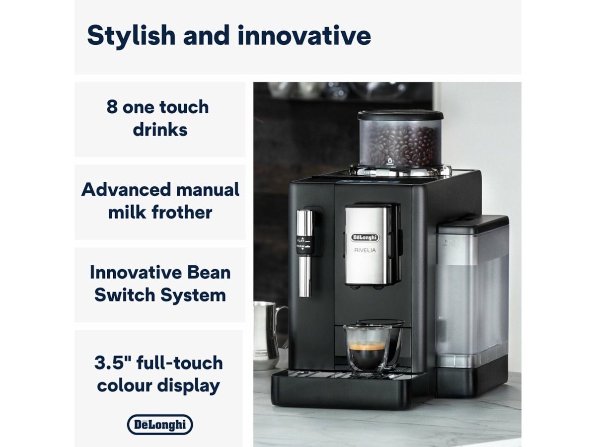 DeLonghi Rivelia EXAM440.35.B automatisk kaffemaskin Espressomaskiner
