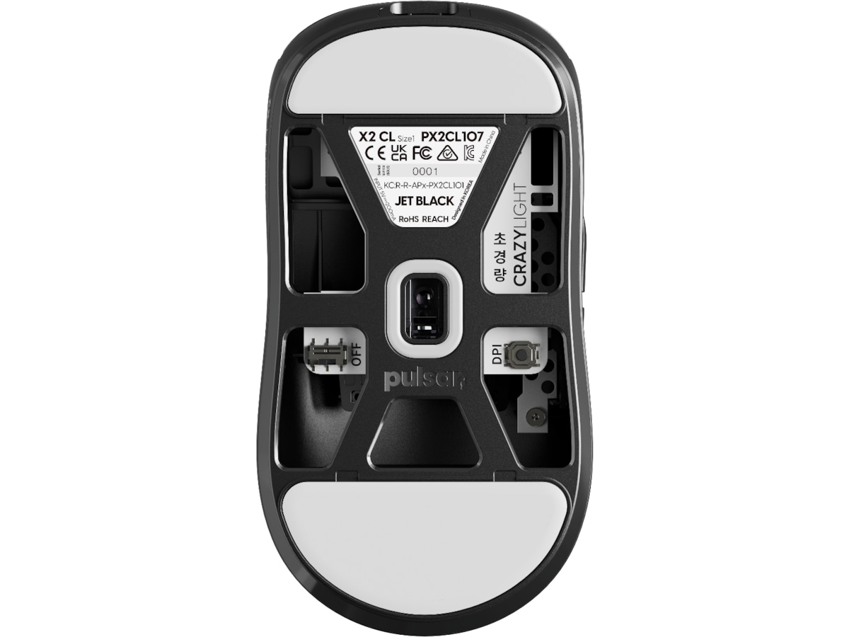 Pulsar X2 CrazyLight Trådlös Gamingmus (Jet Black) Gamingmus