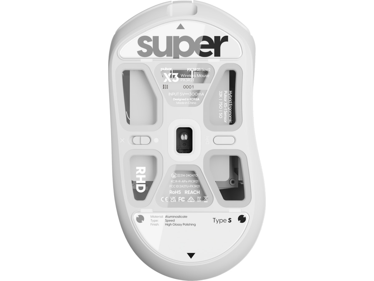 Pulsar Superglide Type-S X3 Series (vit) Tillbehör till gaming tangentbord och mus