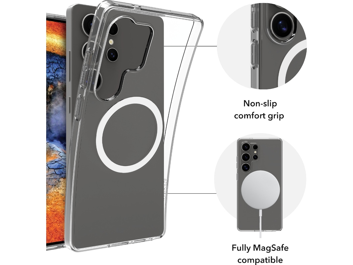 dbramante1928 Galaxy S25 Ultra Greenland Pro Qi2 fodral (transparent) Mobilskal
