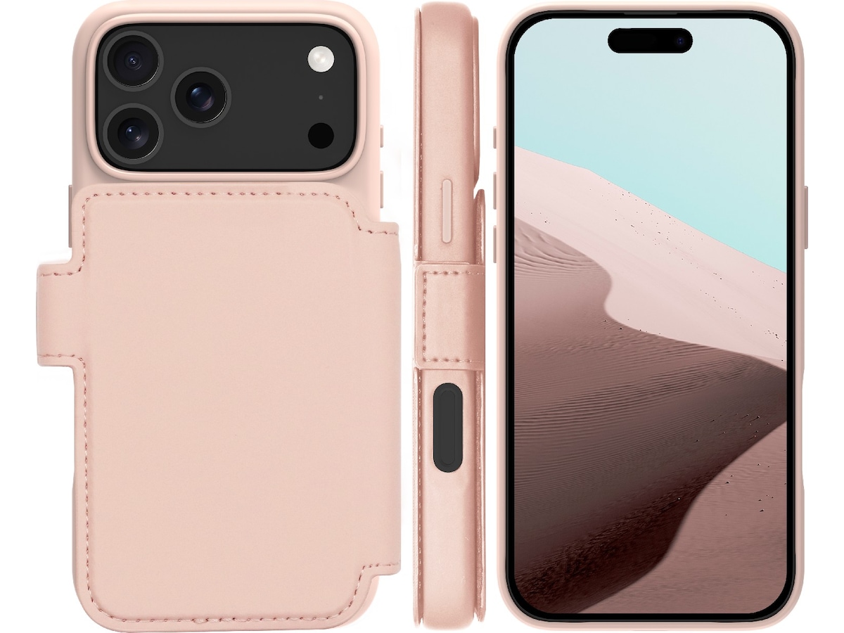 dbramante1928 iPhone 18 Pro Max / 17 Pro Max Lynge 2-i-1 Plånboksfodral (pink sand) Mobilskal