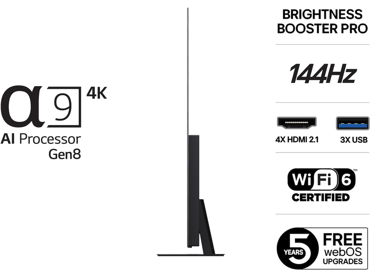 LG 83" C5 AI 4K OLED Smart TV (2025) + Soundbar Över 80 tums TV