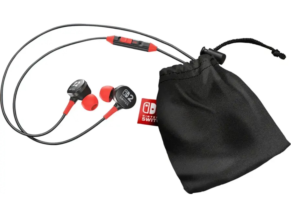 PowerA Trådbundna hörlurar Nintendo Switch 2 (svart) Tillbehör till spelkonsoler