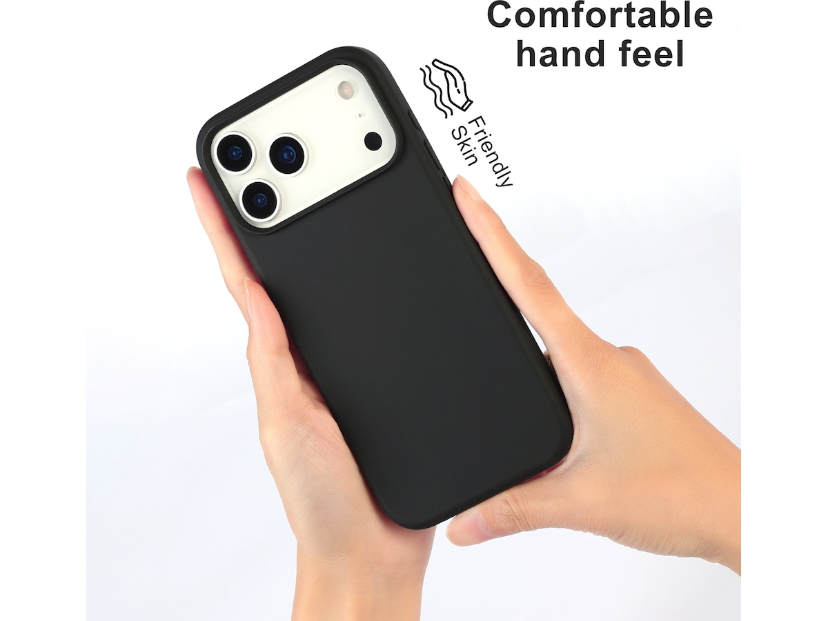 iiglo iPhone 17 Pro Max Magnetic Silikonskal (svart) Mobilskal