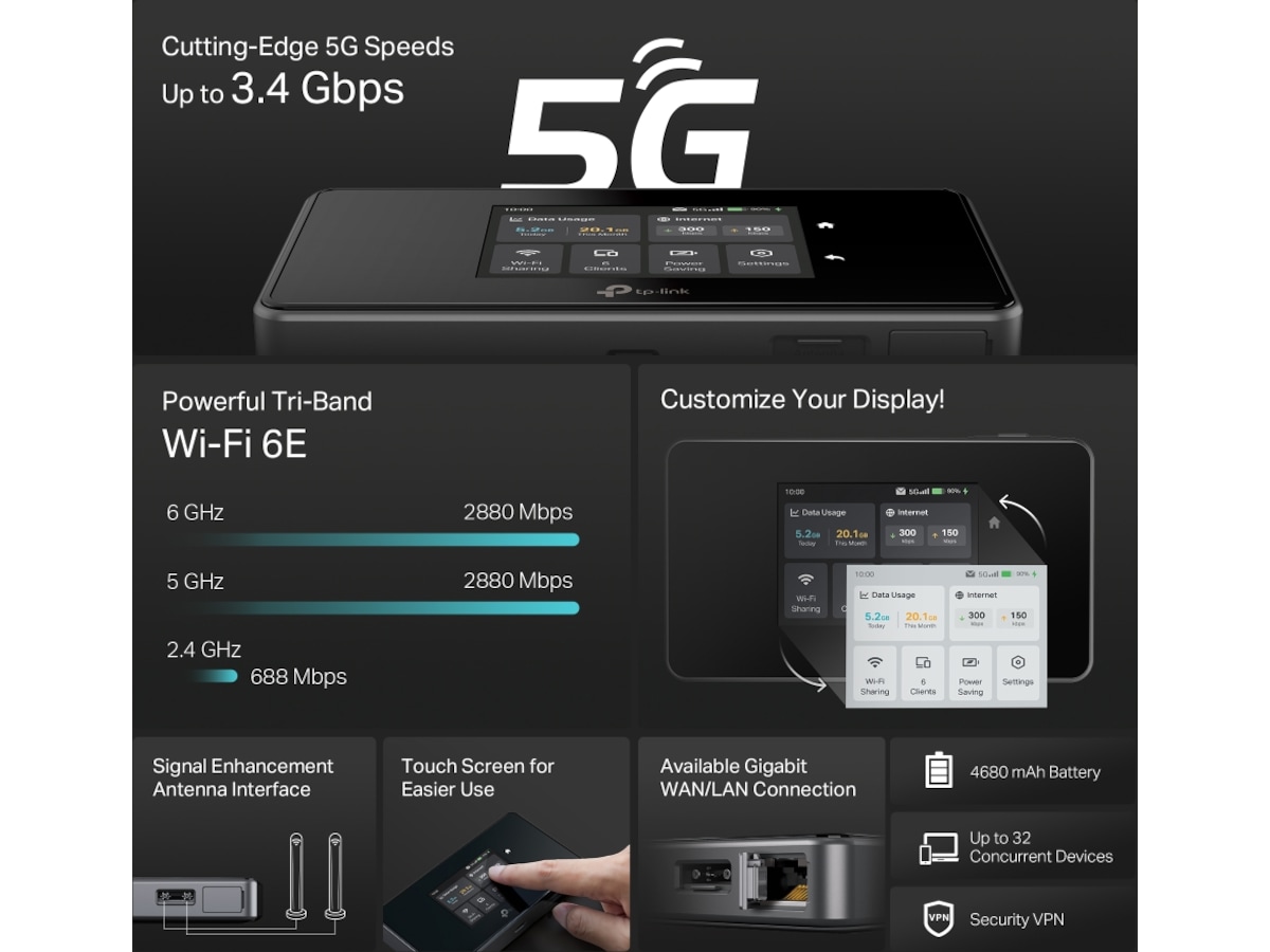TP-Link M85505G 5G router Router