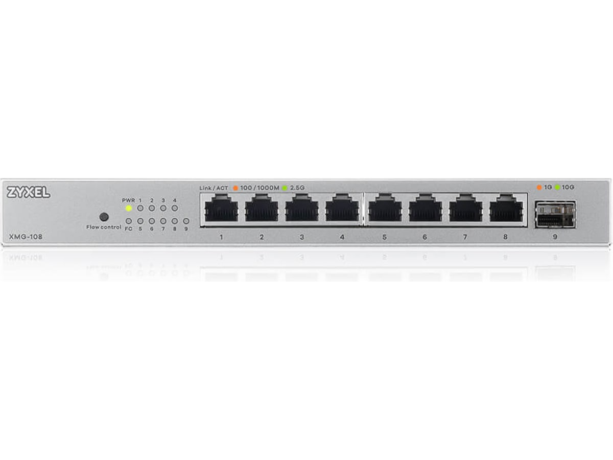 Zyxel switch XMG-108 Switchar