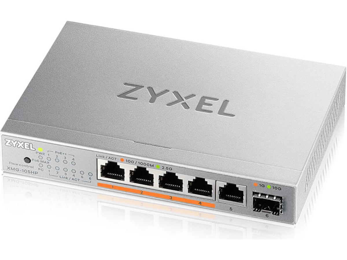 ZYXEL switch XMG-105HP Switchar