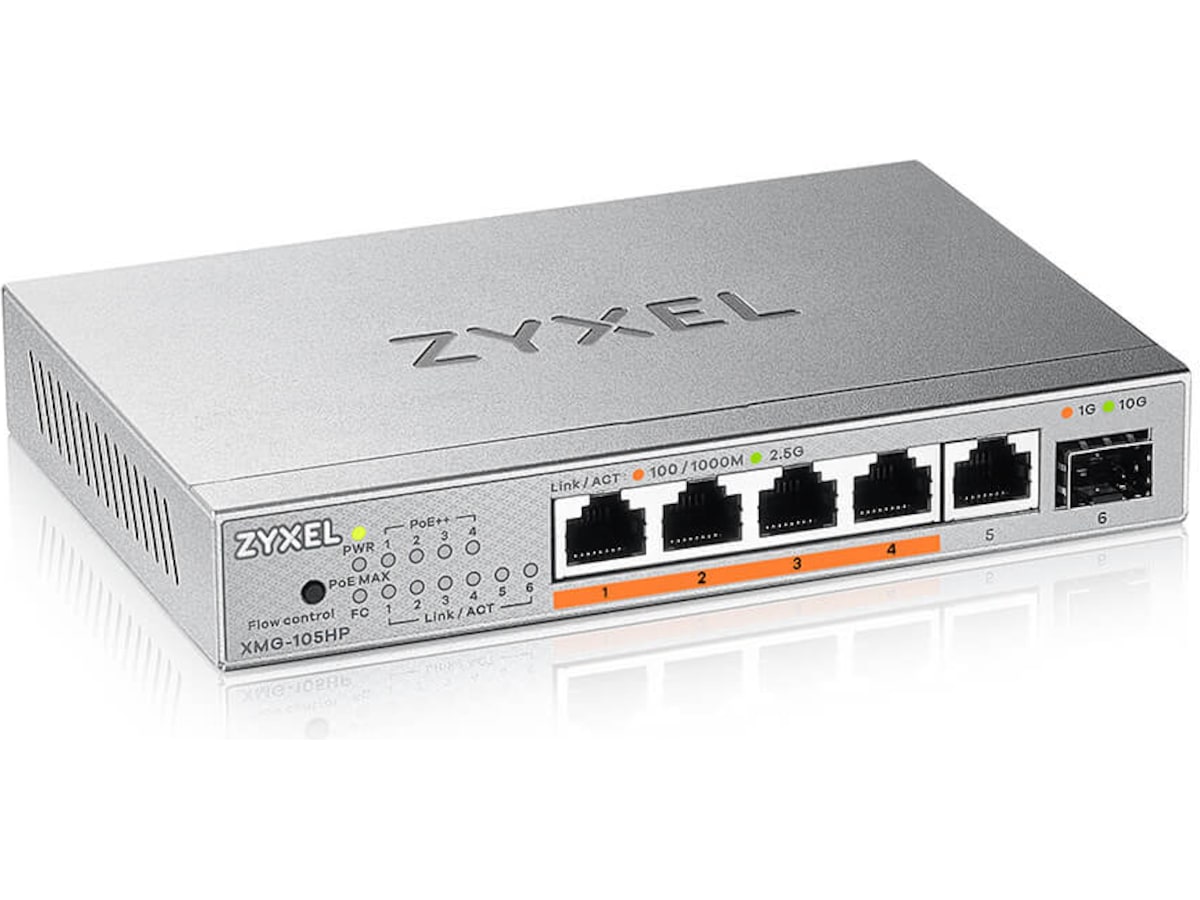 ZYXEL switch XMG-105HP Switchar