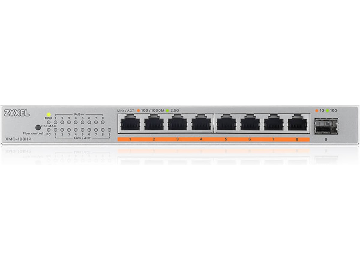 ZYXEL switch XMG-108HP Switchar
