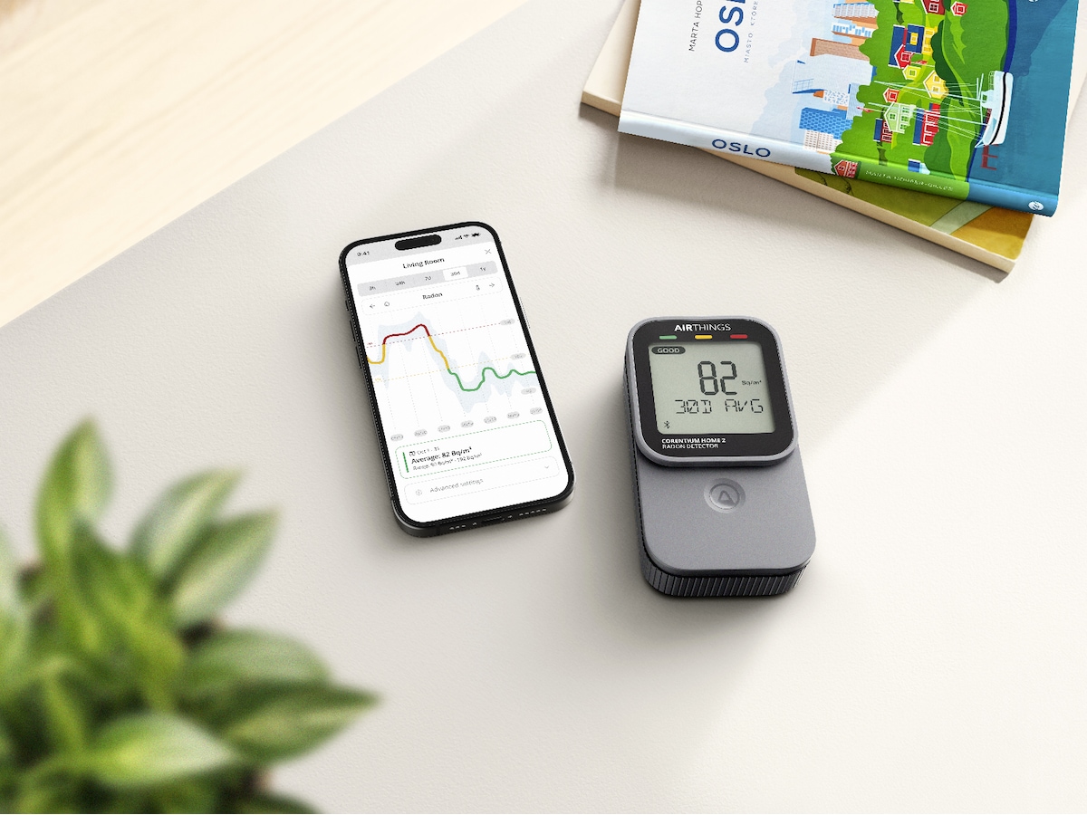 Airthings Corentium Home 2 Radonmätare Sensorer