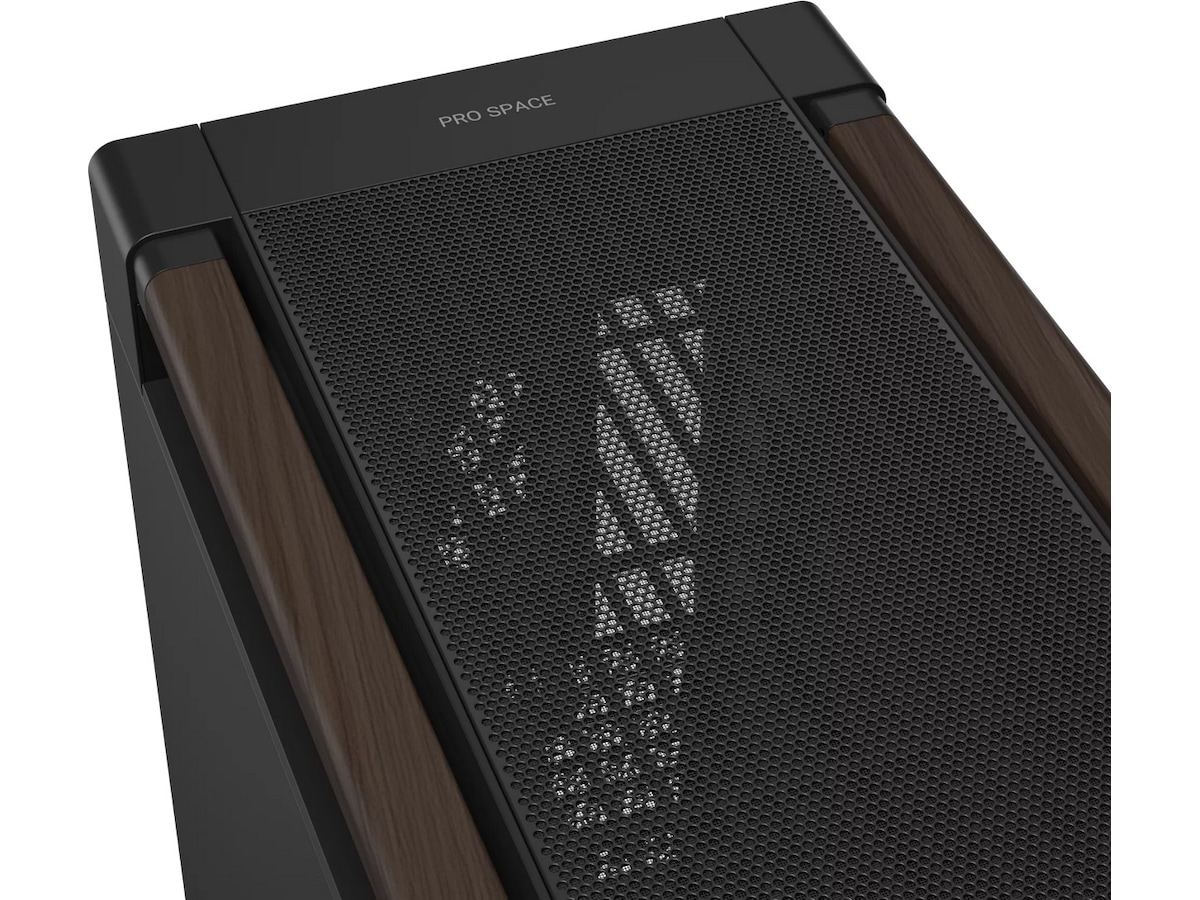 Asus PA602 PROART Walnut Wood Metal PWM Modern Mid Tower (svart) Mini/Micro/Nano tower