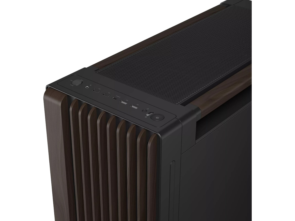 Asus PA602 PROART Walnut Wood TG PWM Modern Mid Tower (svart) Mini/Micro/Nano tower