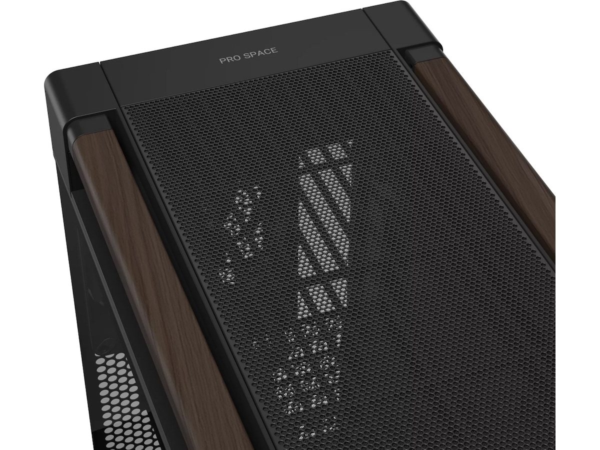 Asus PA602 PROART Walnut Wood TG PWM Modern Mid Tower (svart) Mini/Micro/Nano tower