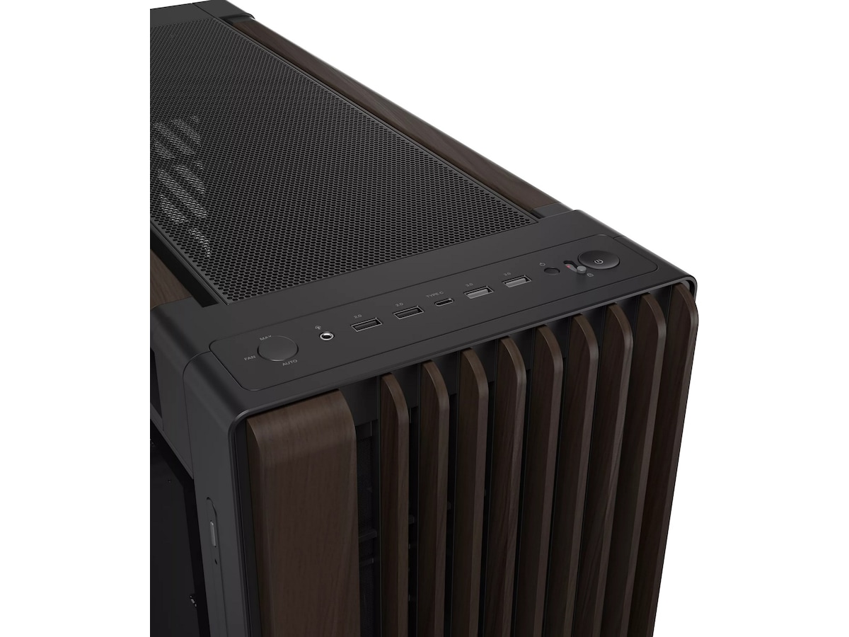 Asus PA602 PROART Walnut Wood TG PWM Modern Mid Tower (svart) Mini/Micro/Nano tower