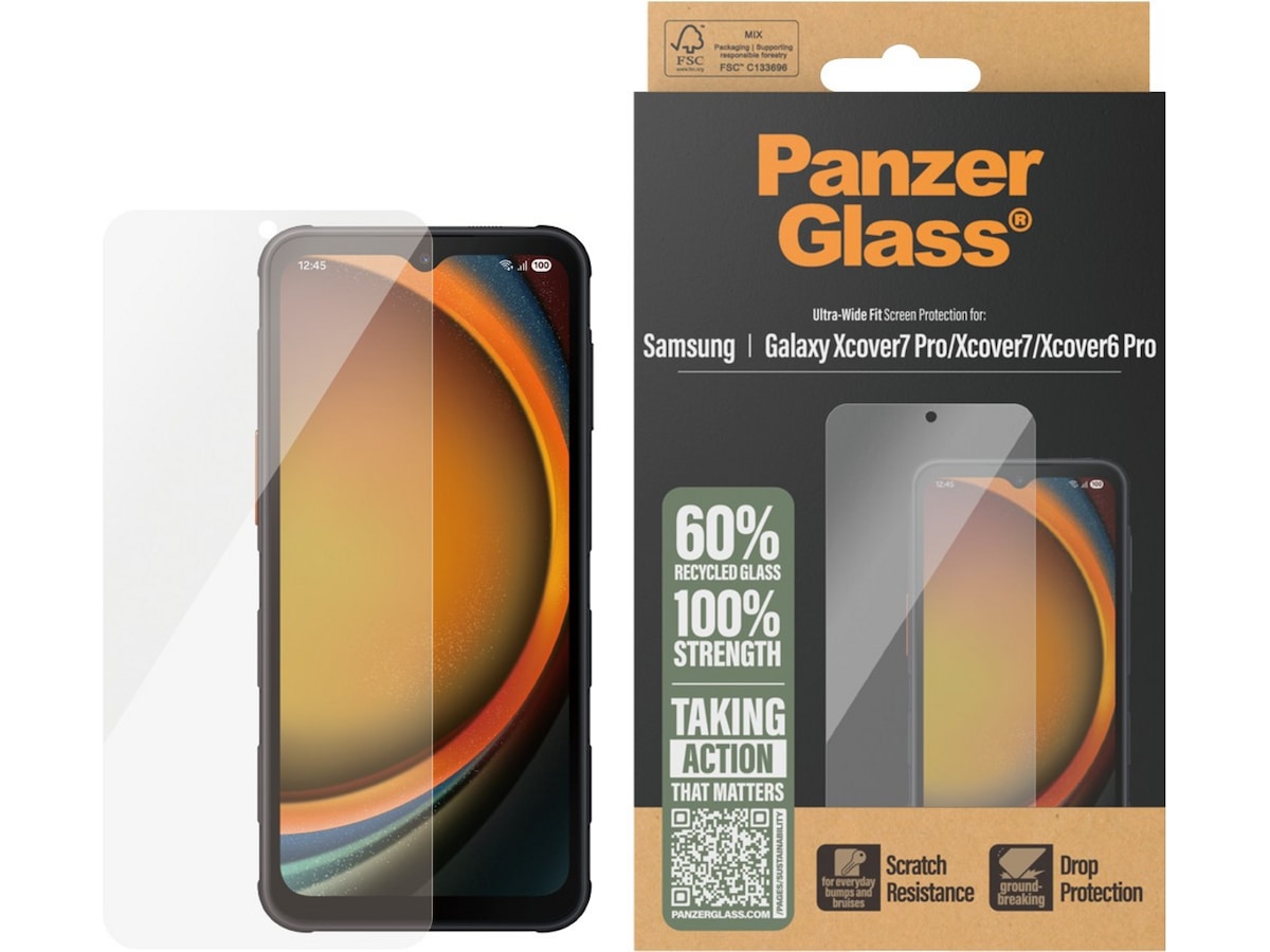 PanzerGlass Galaxy Xcover 7 Pro / XCover 7 / XCover 6 Pro skärmskydd Skärmskydd mobiltelefon