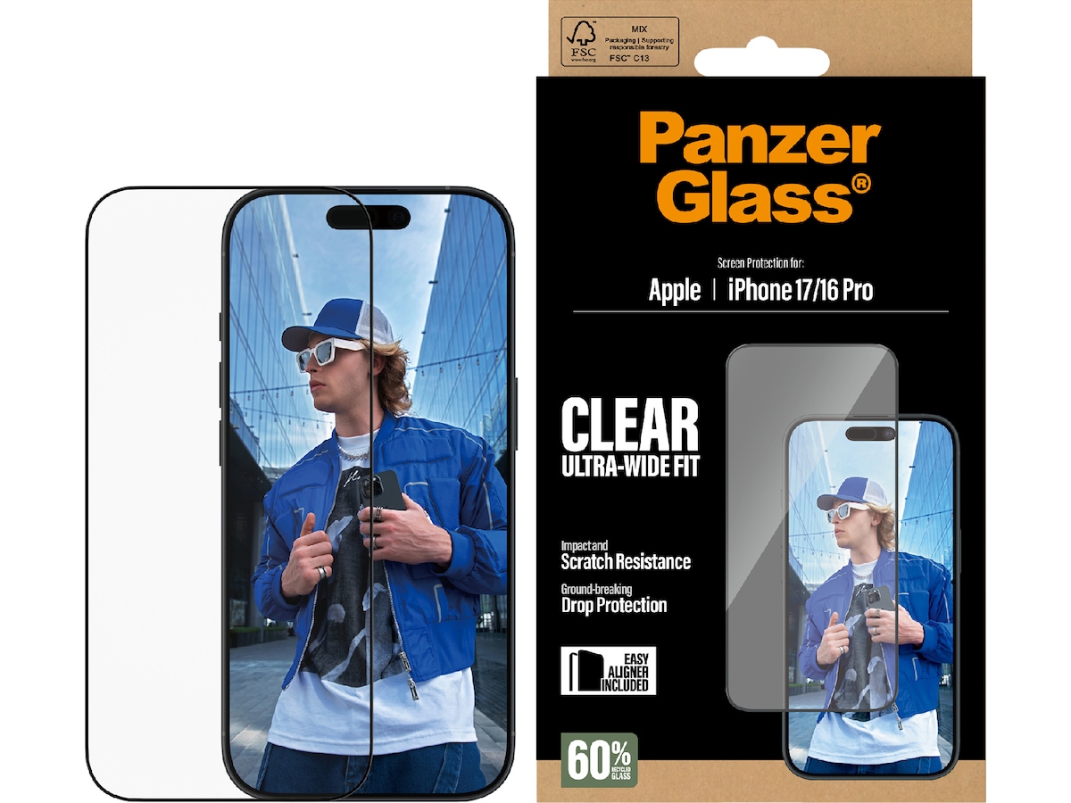 PanzerGlass iPhone 17 / 16 Pro Skärmskydd Skärmskydd mobiltelefon