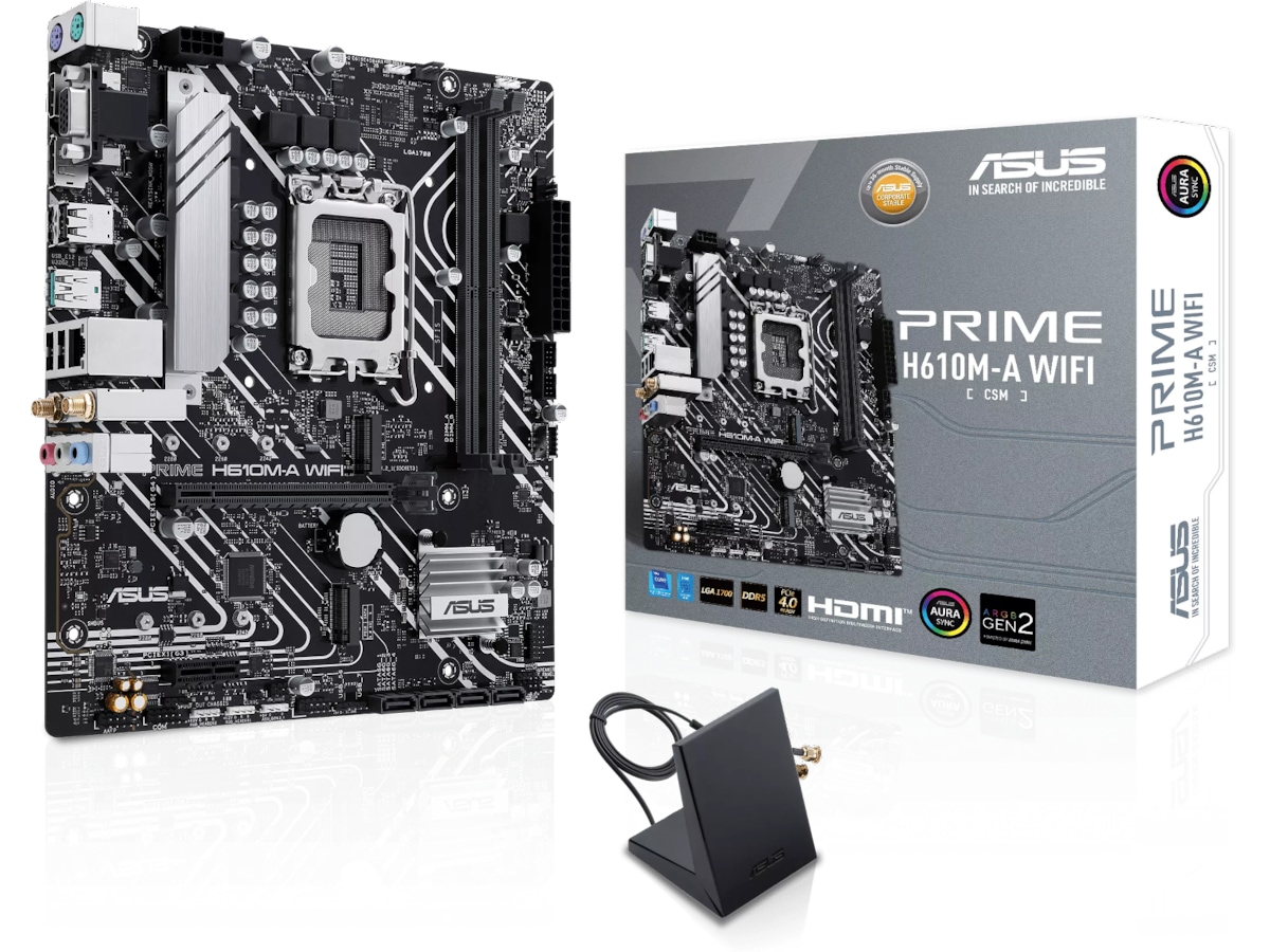 ASUS PRIME H610M-A WIFI Moderkort Intel Socket
